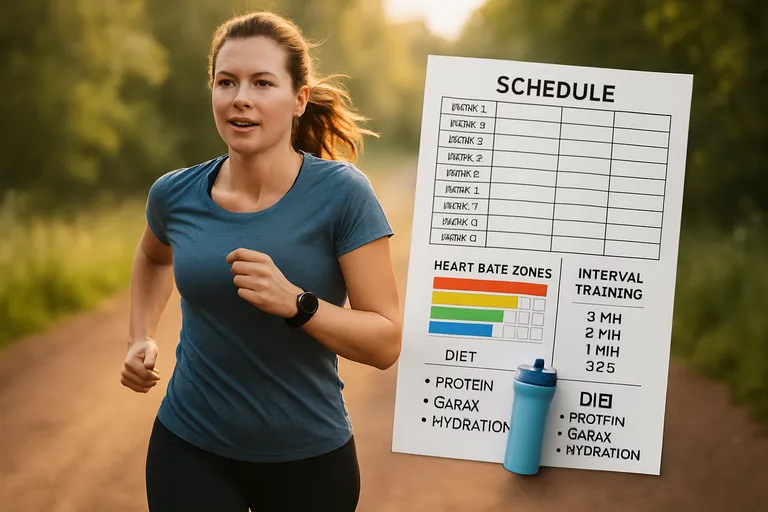 Hardlopen en afvallen met een schema dat je volhoudt en resultaat geeft